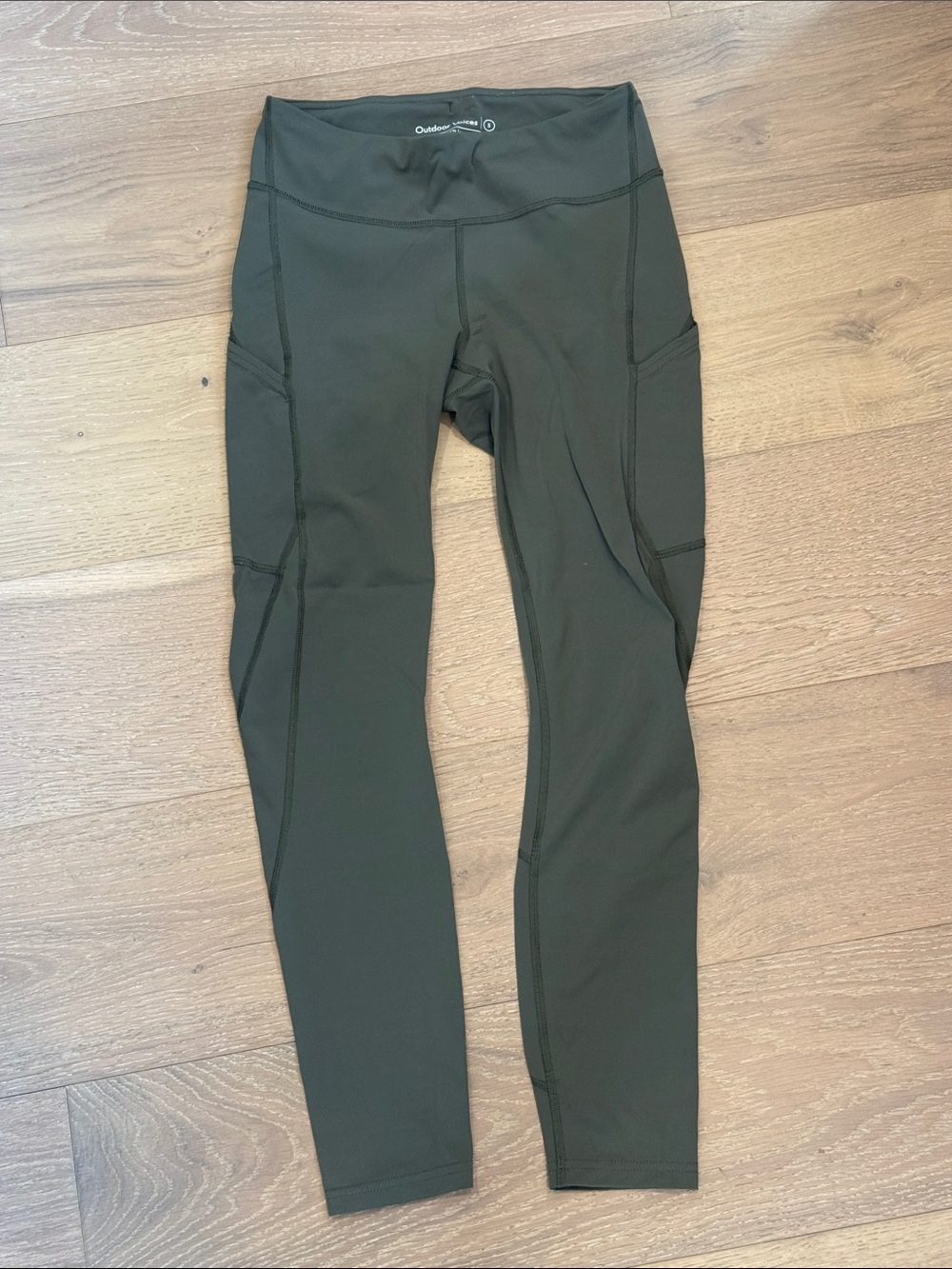 Outdoor Voices Dark Olive Green Performance Leggings
